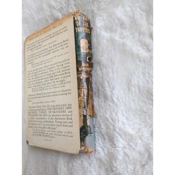 The Day of the Triffids John Wyndham HC DJ 1951 Doubleday Book Club Edition Vtg - Picture 10 of 10